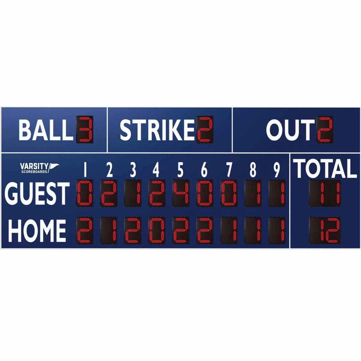 Best deal 💯 Varsity Scoreboards 3320 ⚾ Baseball-Softball Scoreboard, 20'W x 8'H 🔥 1 Best deal 💯 Varsity Scoreboards 3320 ⚾ Baseball-Softball Scoreboard, 20'W x 8'H 🔥