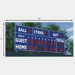 Best deal 💯 Varsity Scoreboards 3320 ⚾ Baseball-Softball Scoreboard, 20'W x 8'H 🔥 7 Best deal 💯 Varsity Scoreboards 3320 ⚾ Baseball-Softball Scoreboard, 20'W x 8'H 🔥 -BASEBALL Official Shop a91 162 new 21 dims 1