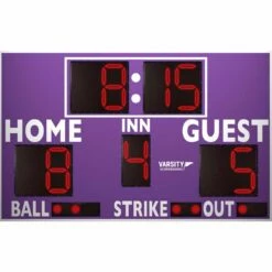 New 😀 3312LED ⚾ Baseball / 🥎 Softball Scoreboard w/ Timer, 8'W x 5'H 🎉