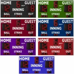 Cheapest 🛒 Varsity Scoreboards 3314 ⚾ Baseball-Softball Scoreboard, 8'Wx4'H 🛒 -BASEBALL Official Shop a91 175 new 21 colors 1