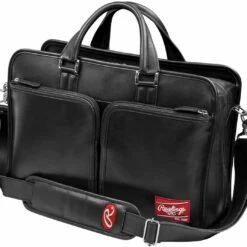 Outlet 😀 Rawlings Black Leather Coach's Briefcase 🎉